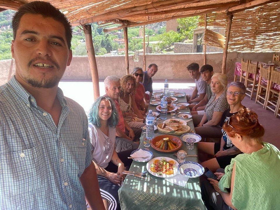 Lunch with client in th berber house