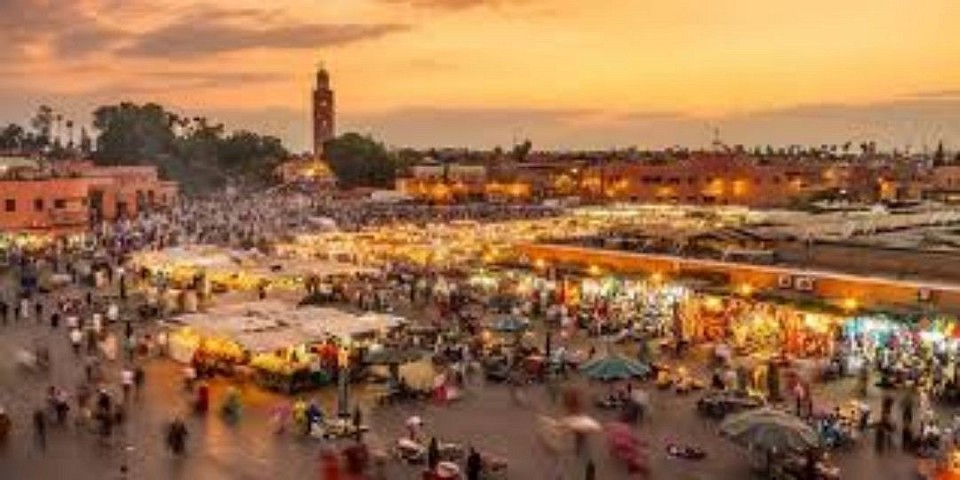 Marrakech is a former imperial city in western Morocco and a major economic centre with mosques, palaces and gardens. The medina is a densely populated medieval walled city dating back to the period of the Berber Empire, with labyrinthine passageways and bustling souks.